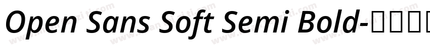 Open Sans Soft Semi Bold字体转换